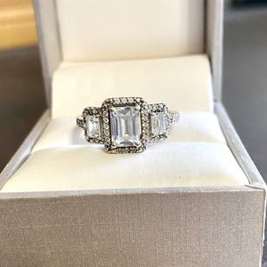 Cubic Zirconia Sterling Silver Ring!